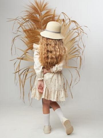 332. Платье детское из лапши, хлопок 100%, разноцветное, р. 74,80,86,92